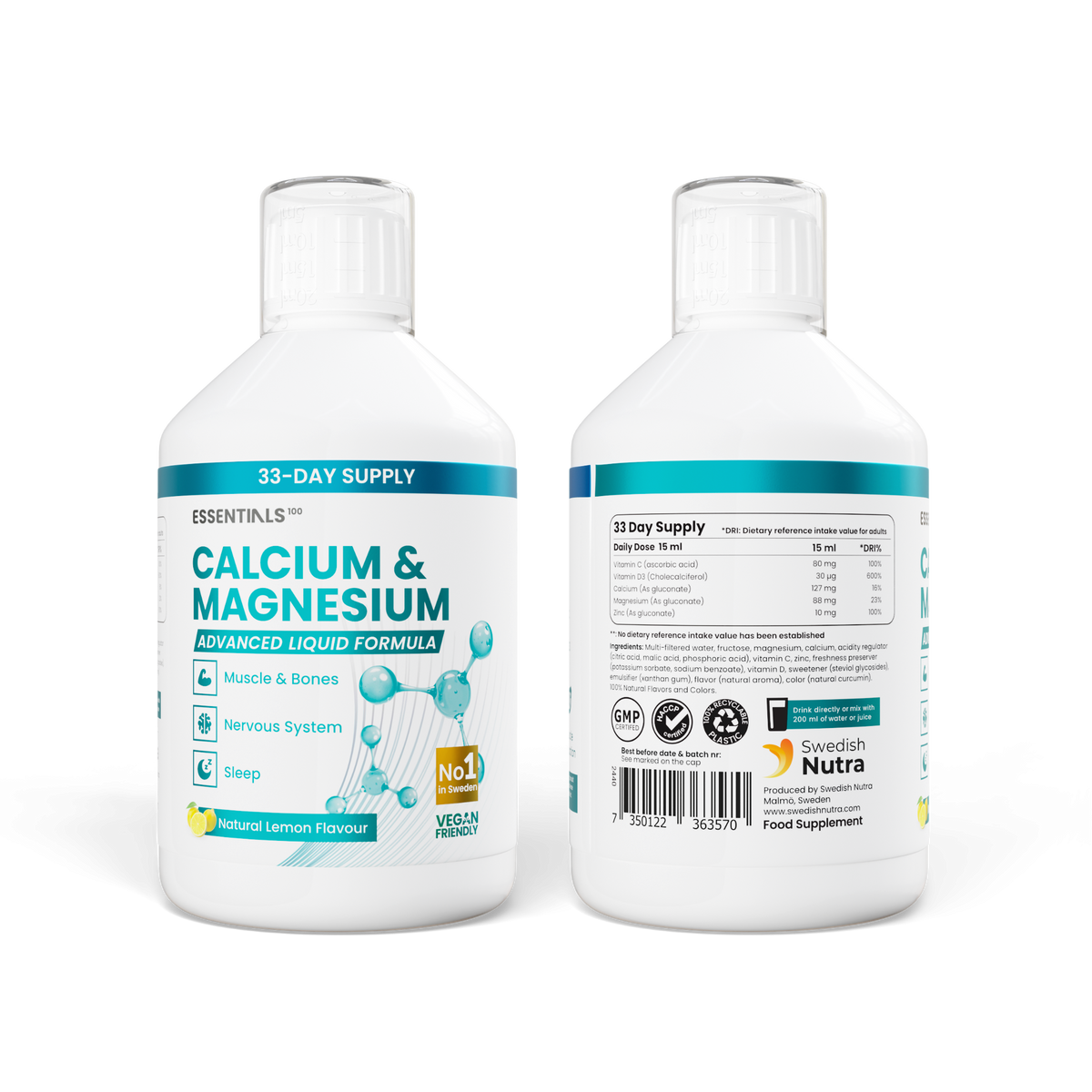 Essentials100 Calcium & Magnesium 500ML