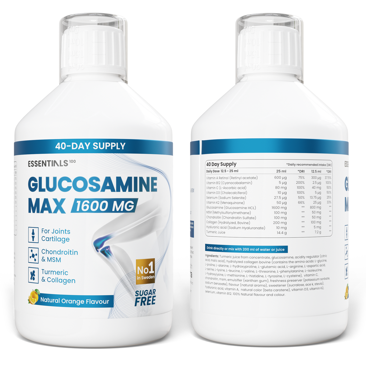 Essentials100 Glucosamine MAX 1600 MG 500ml