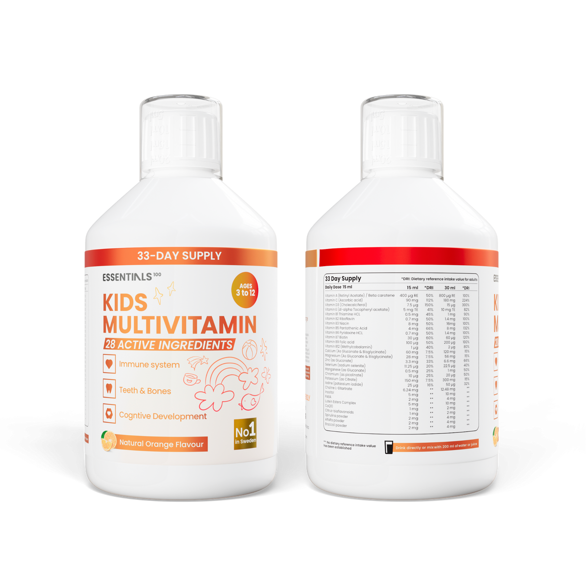 Essentials100 Kids Multivitamin 500ML