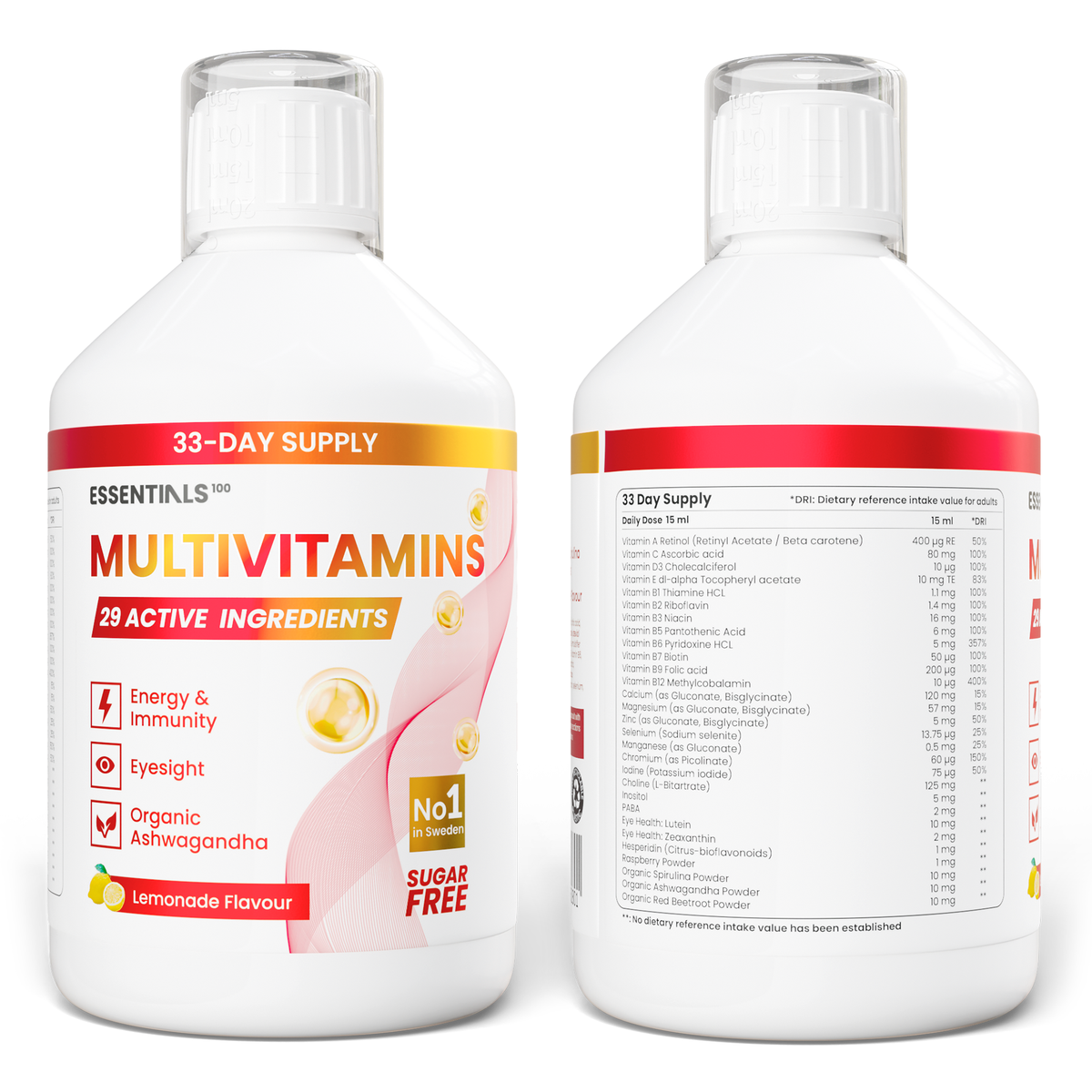 Essentials100 Multivitamins 500ml