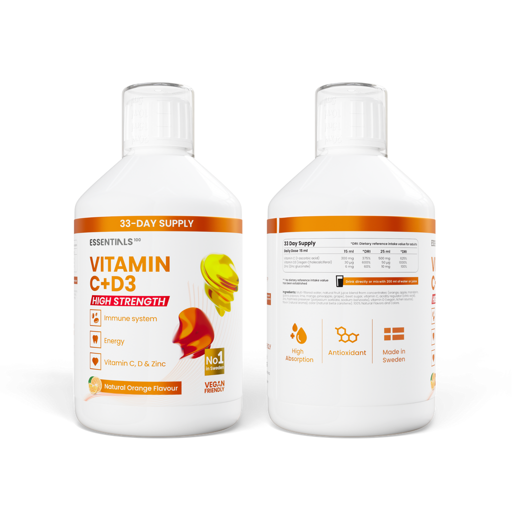 Essentials100 Vitamin C + D3 500ML