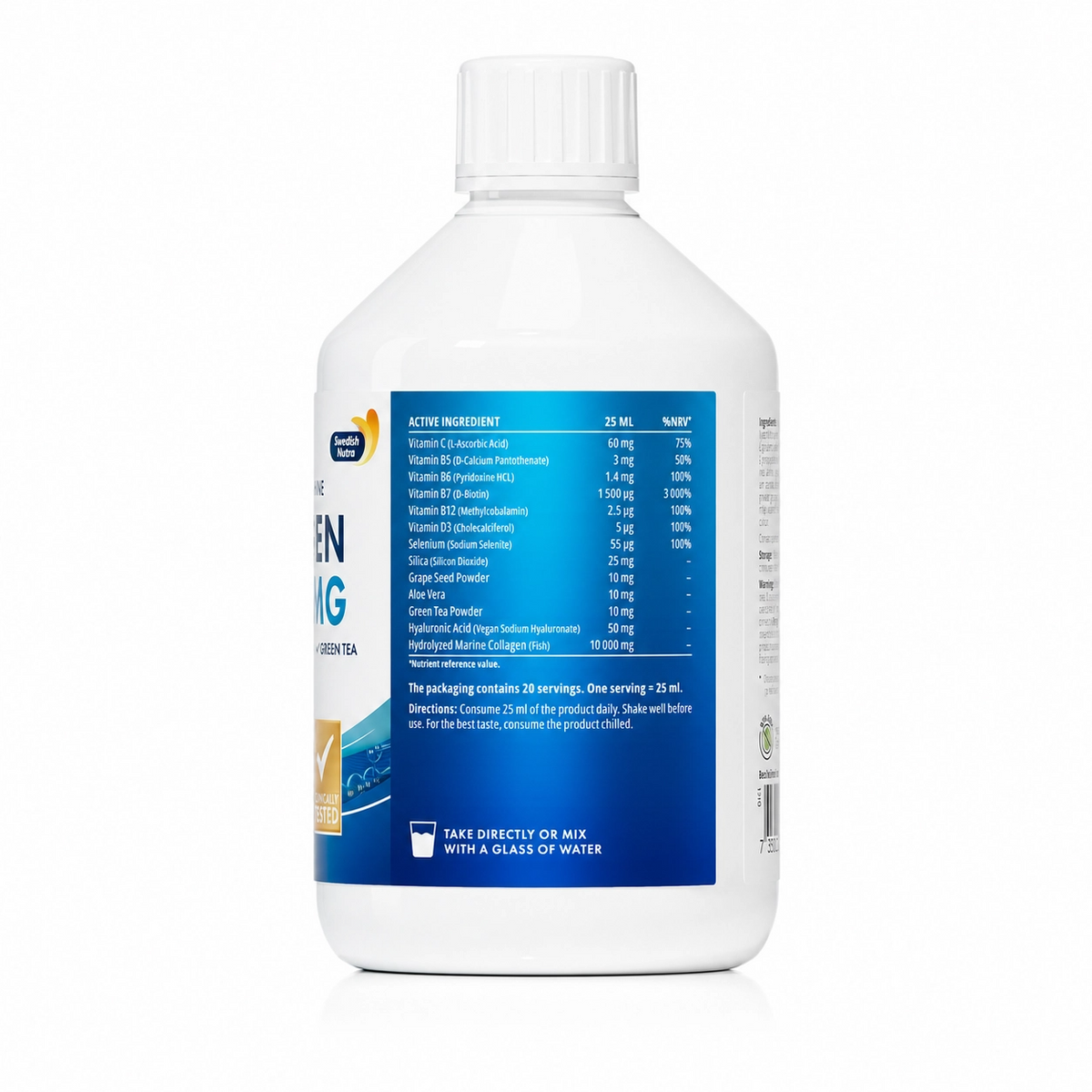 Swedish Nutra - Collagen 10 000 (marine) Sugar Free 500 ml
