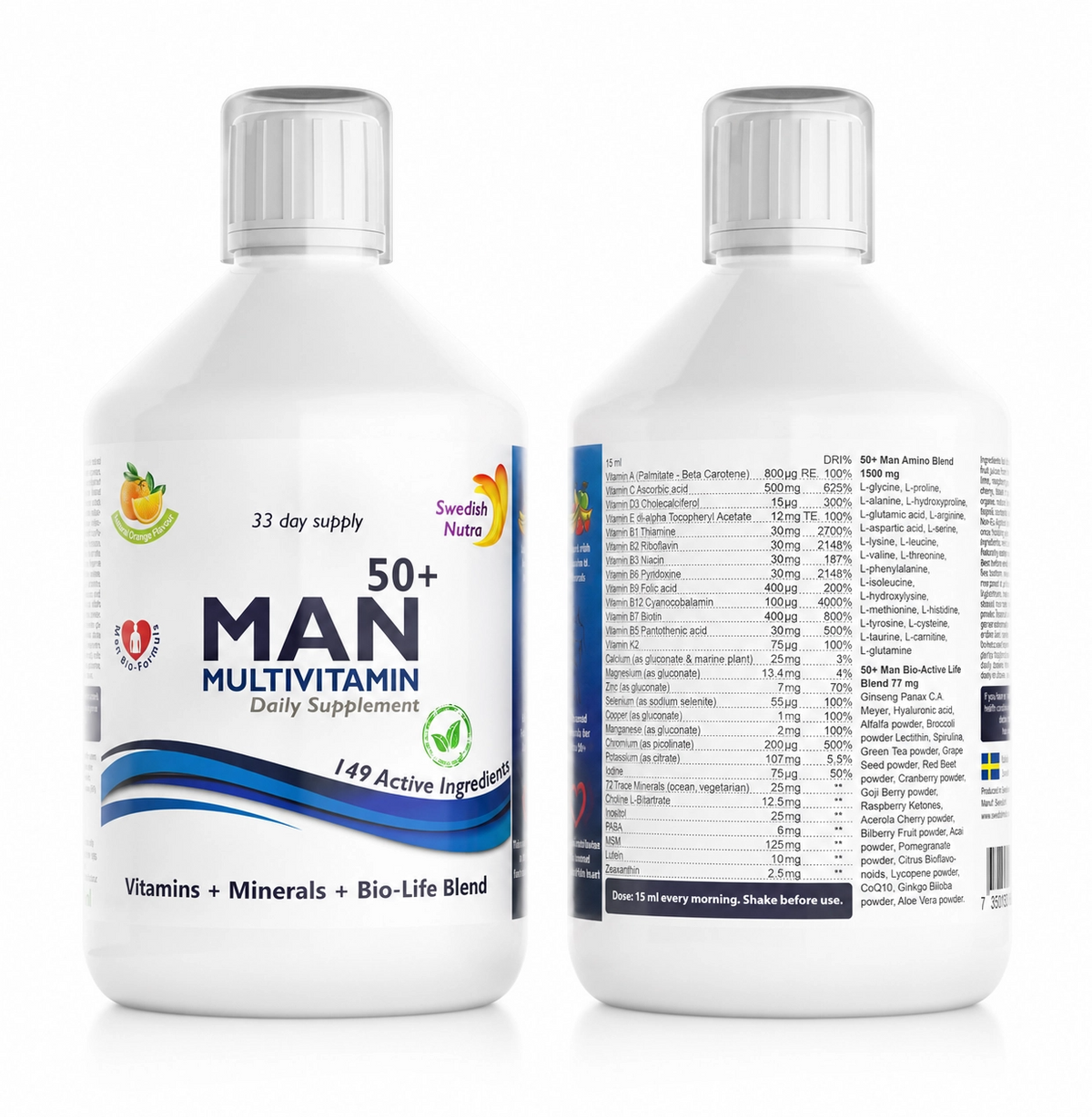 Swedish Nutra - Man50+ Multivitamin 500 ml