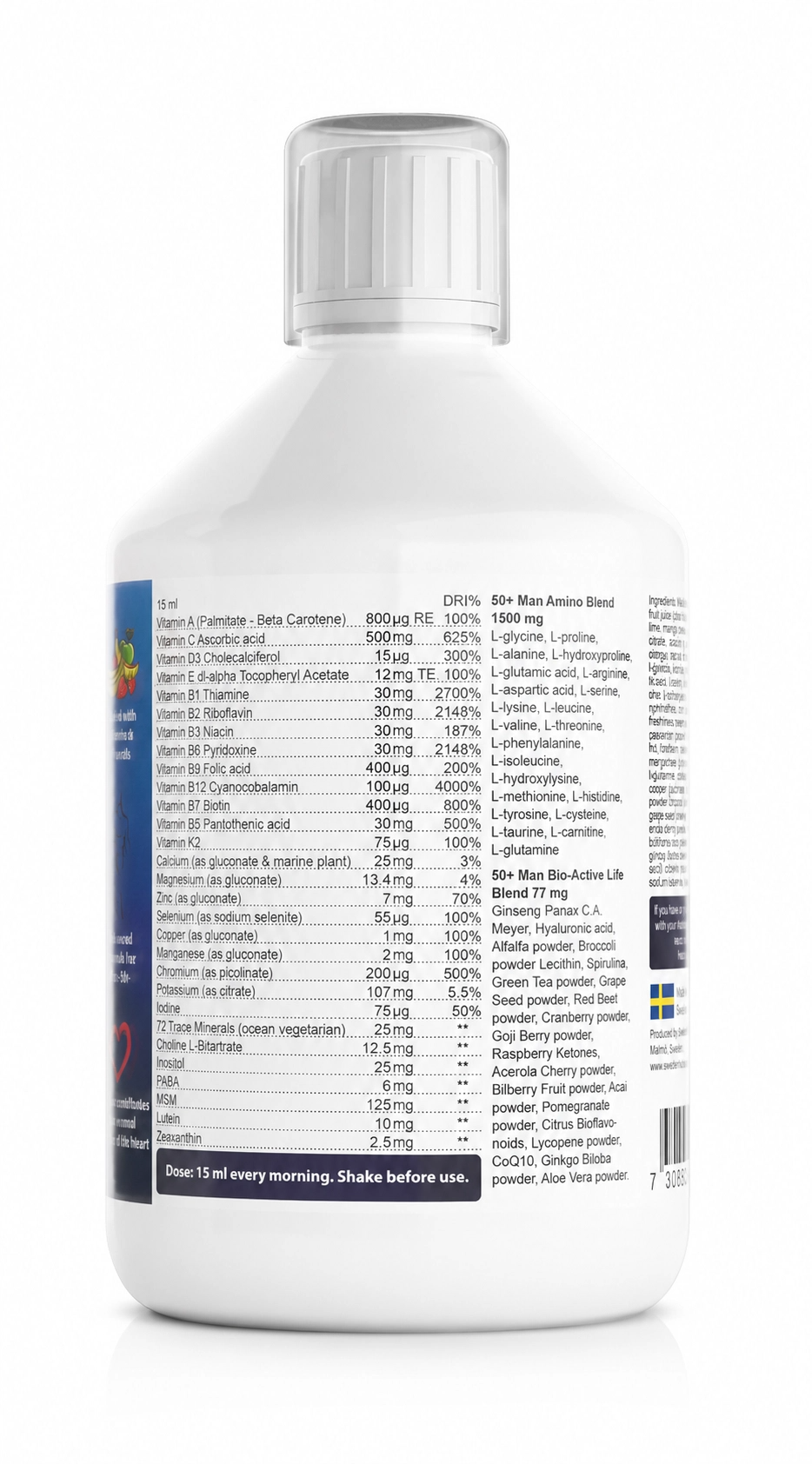 Swedish Nutra - Man50+ Multivitamin 500 ml