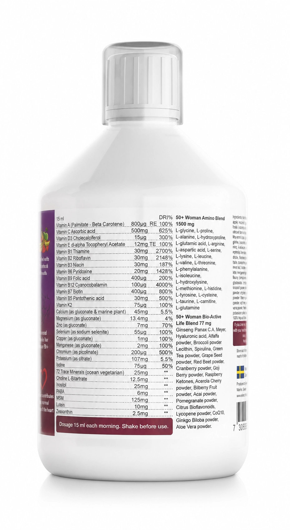 Swedish Nutra - Woman50+ Multivitamin 500 ml