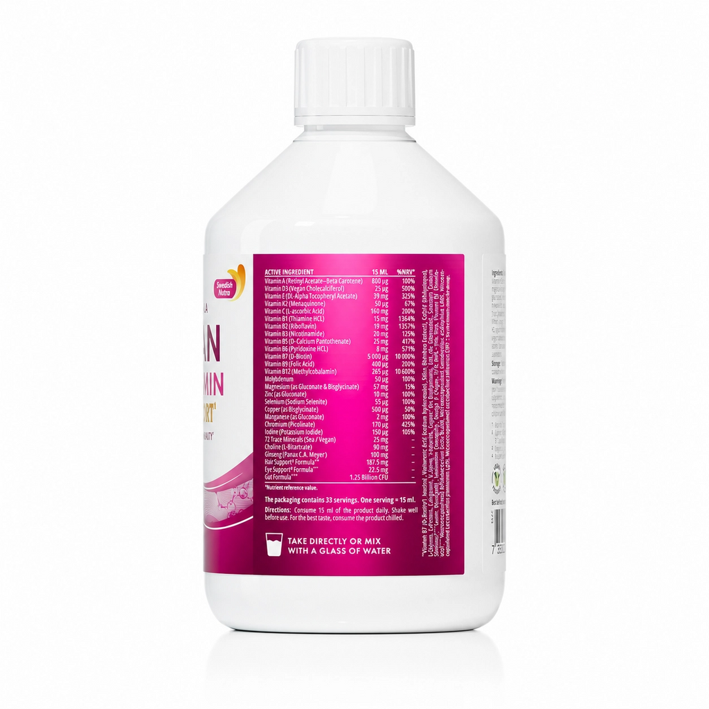 Swedish Nutra - Women Multivitamin Hair Support 500 ml