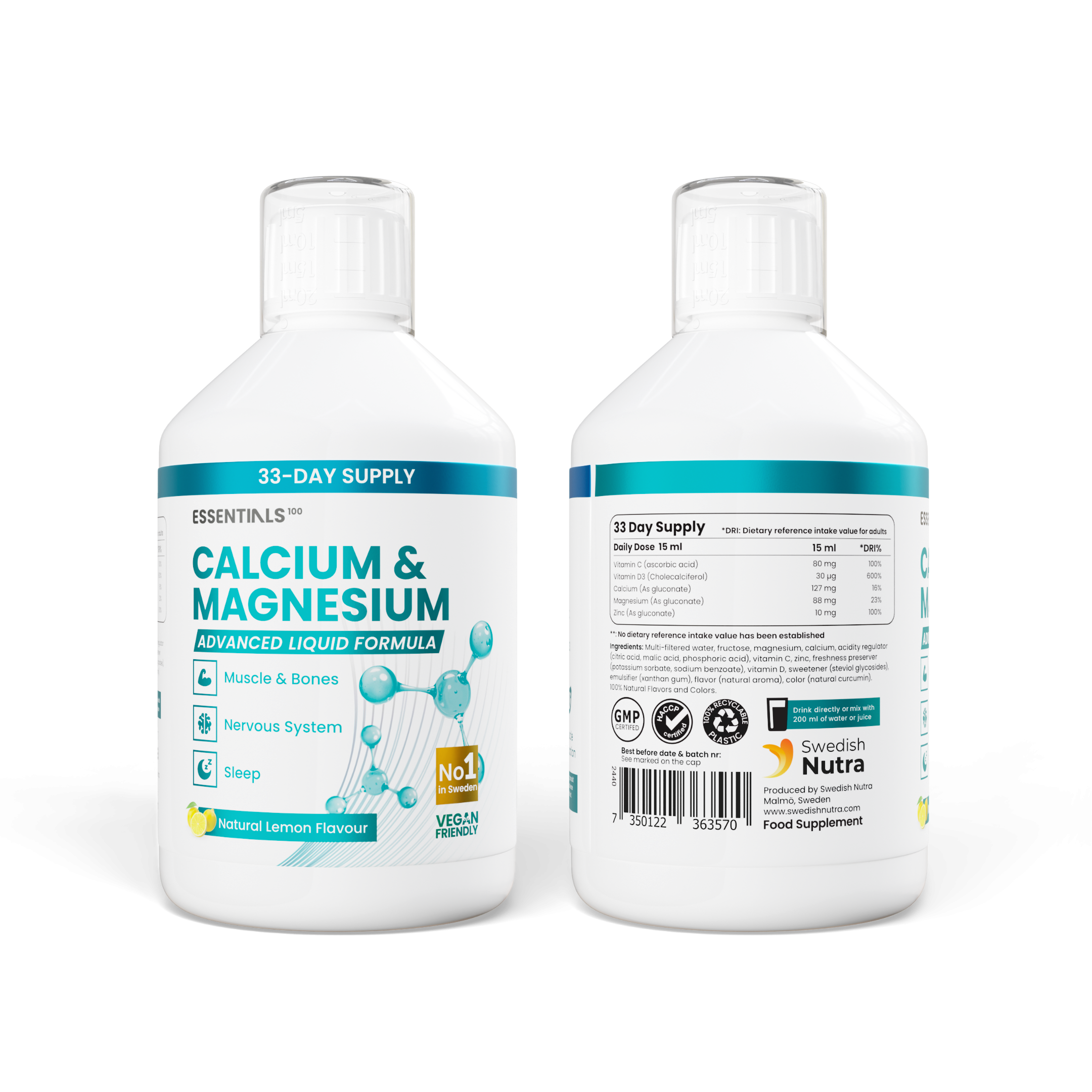 Essentials100 Calcium & Magnesium 500ML