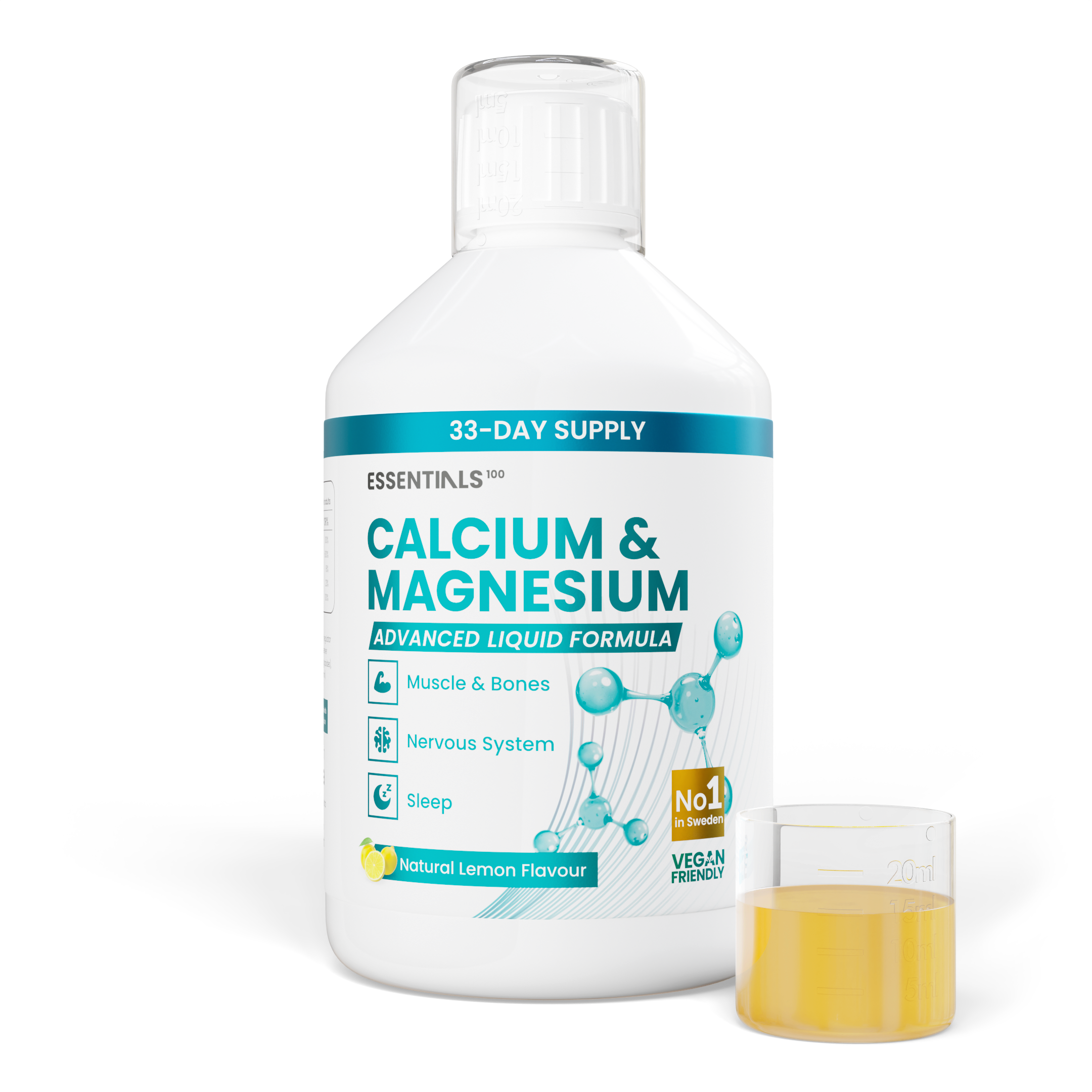 Essentials100 Calcium & Magnesium 500ML - Image 2