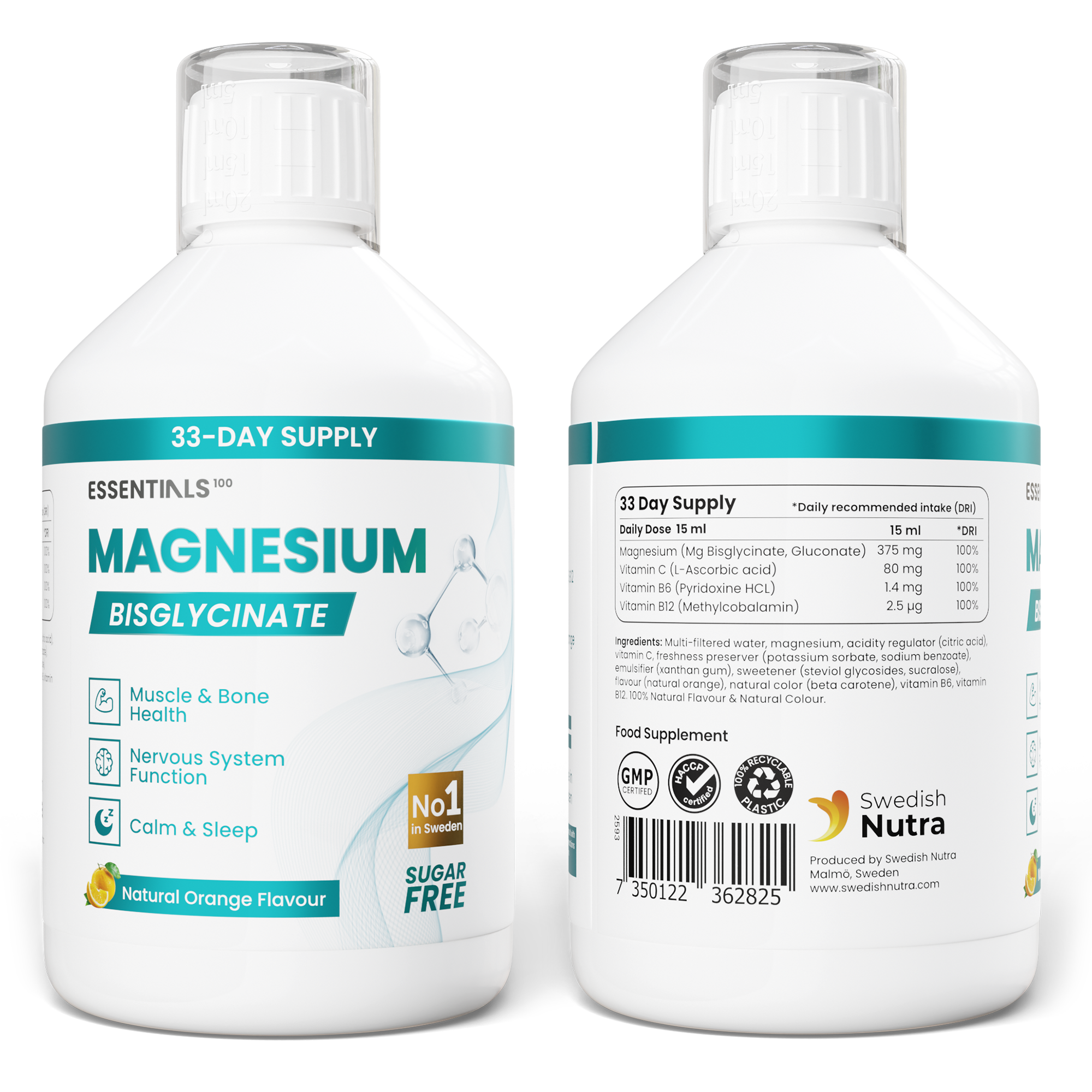 Essentials100 Magnesium Bisglycinate 500ML