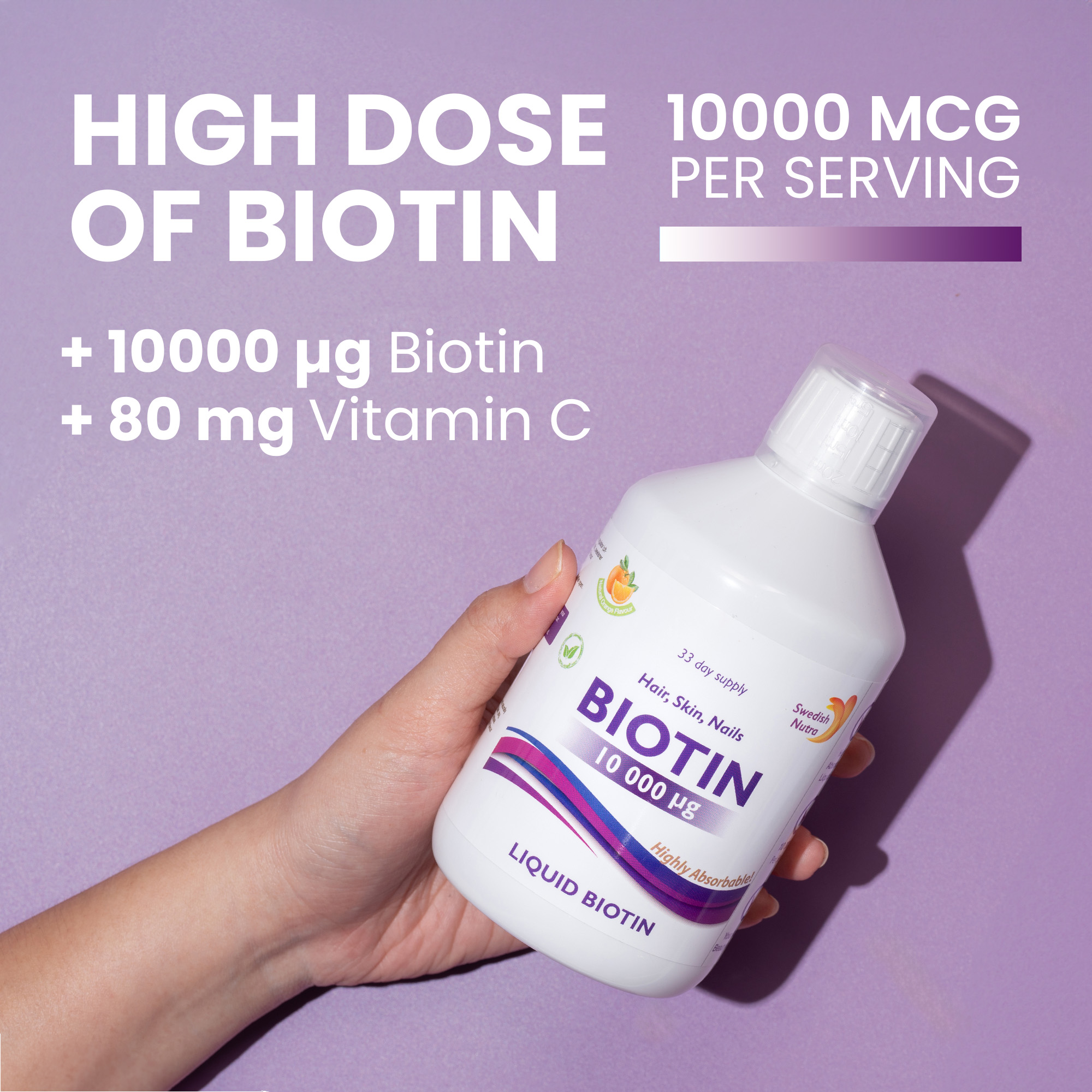 Swedish Nutra Biotin 500ML - Image 4