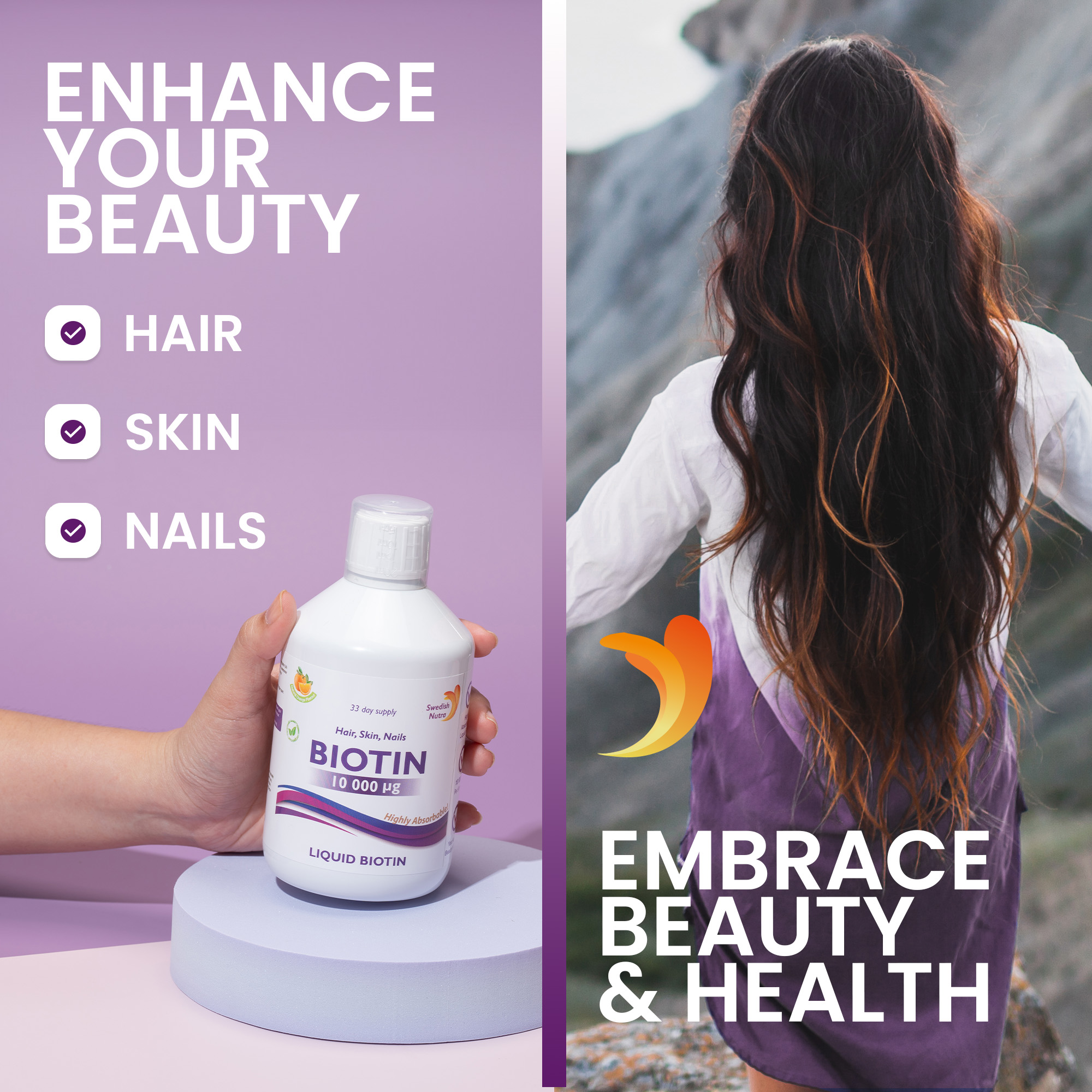 Swedish Nutra Biotin 500ML - Image 6