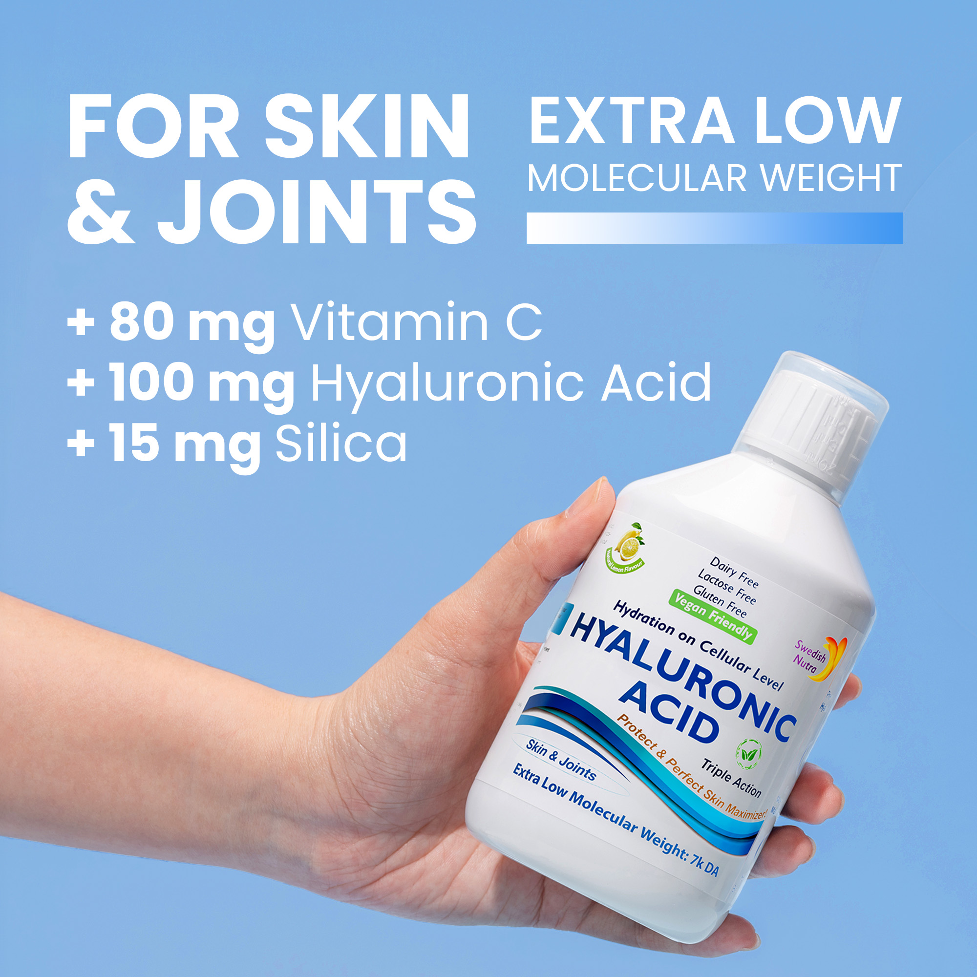 Swedish Nutra Hyaluronic Acid 500ml - Image 2