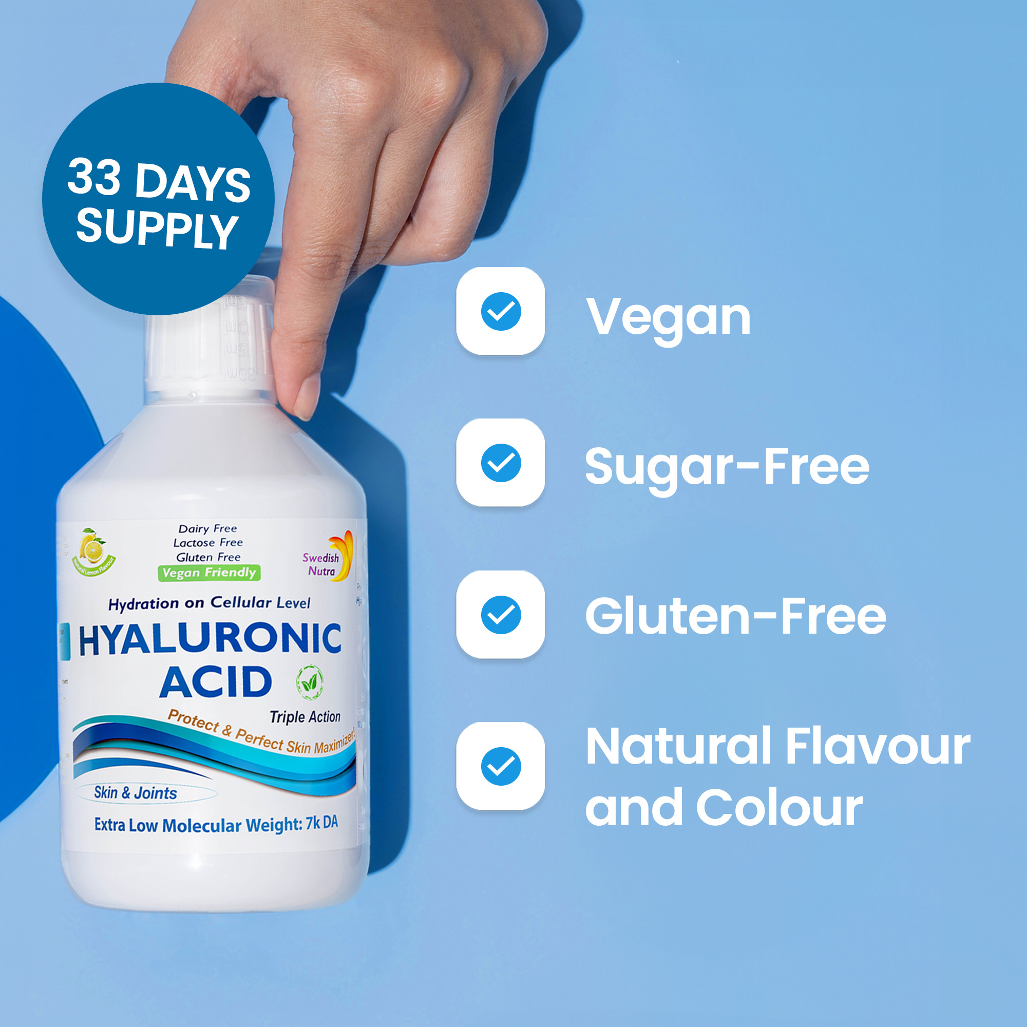 Swedish Nutra Hyaluronic Acid 500ml - Image 3
