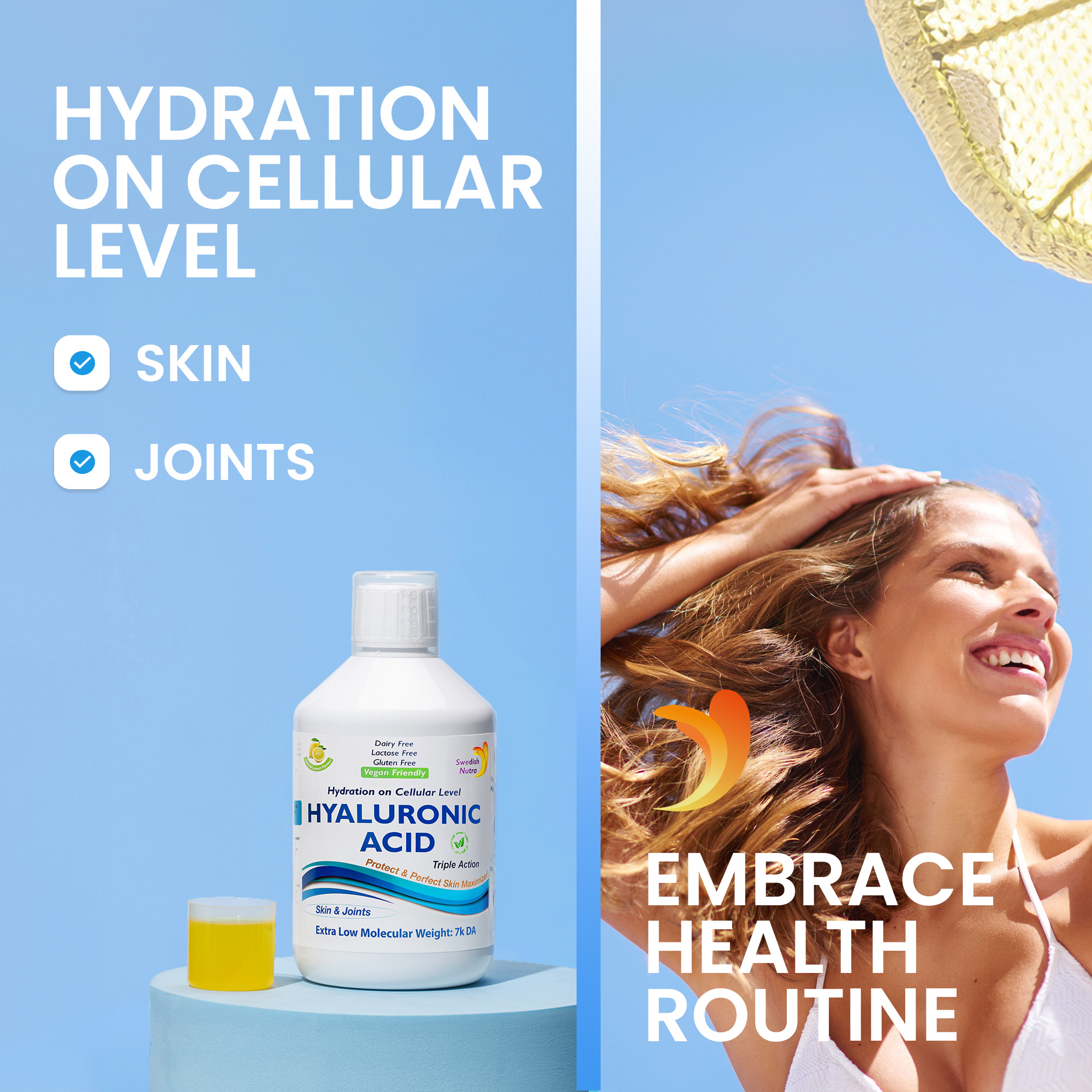 Swedish Nutra Hyaluronic Acid 500ml - Image 4