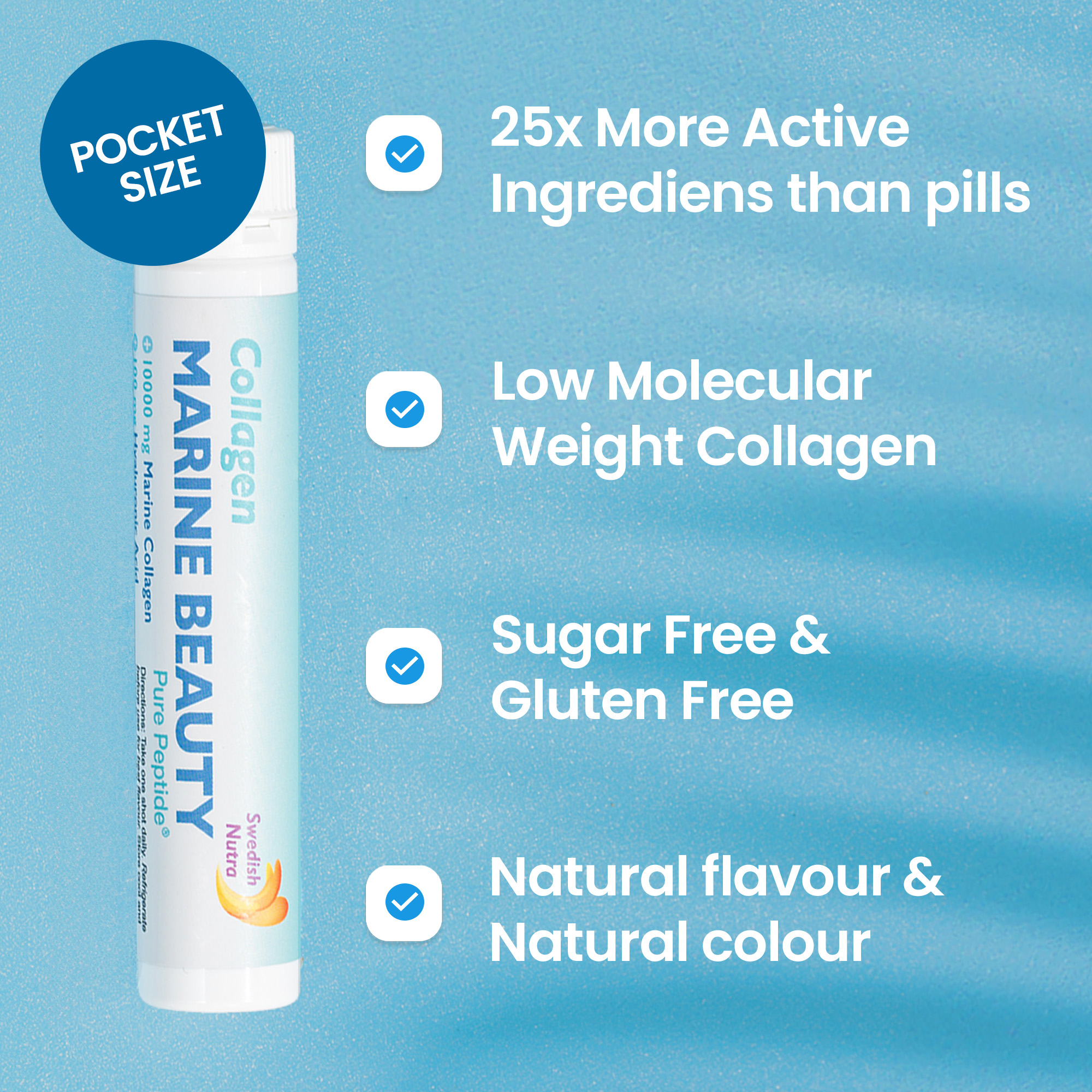Swedish Nutra Marine Beauty Collagen 20 Shots - Image 4