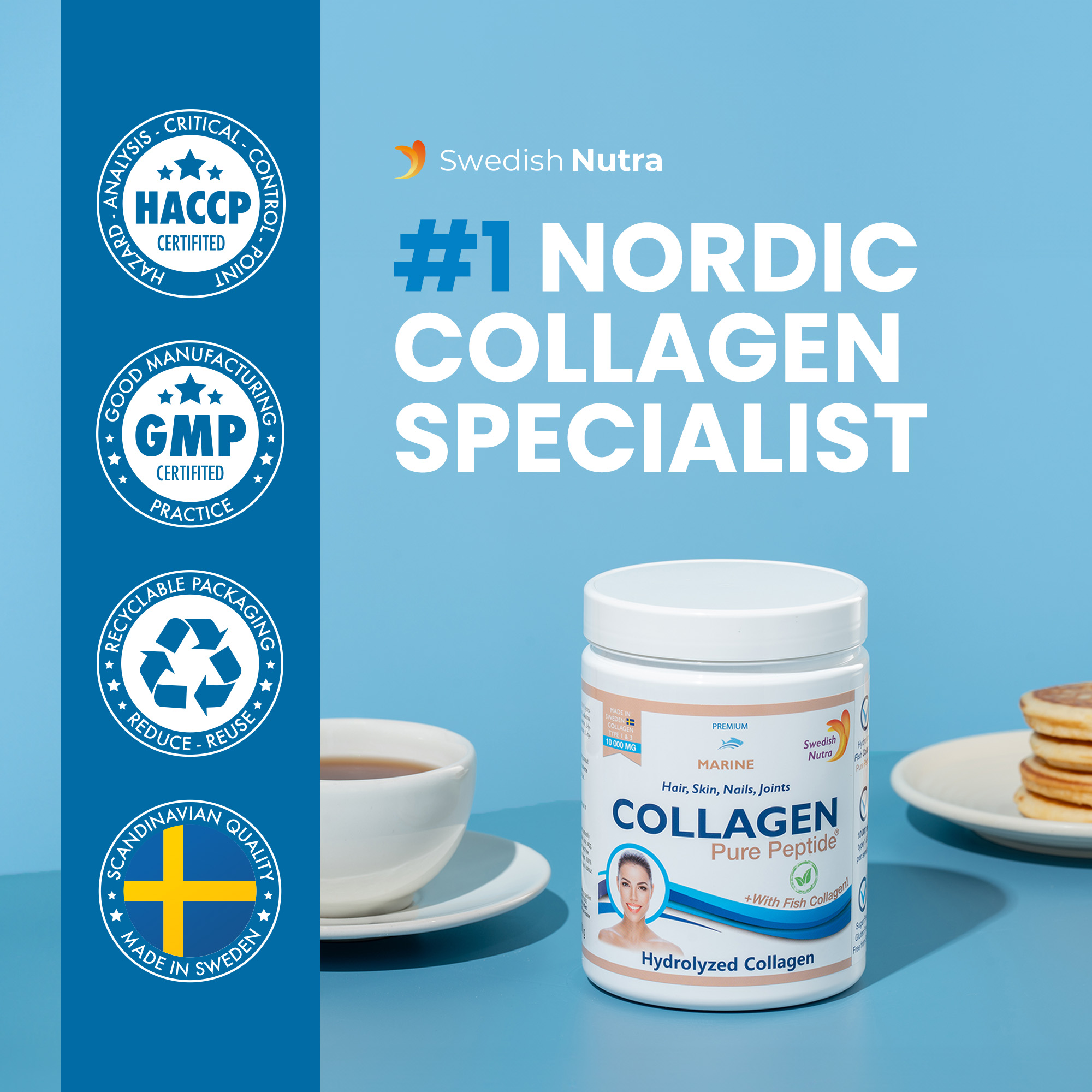 Swedish Nutra Marine Collagen Pure Peptide 300g - Image 5